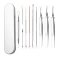 thumbnail image 1 of Stainless Steel Blackhead Removal Kit, Includes Tweezers/Magnifying Glass, for Home/Salon Use, Hygienic Easy Clean, 1 of 6