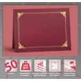 thumbnail image 6 of Better Office Products Certificate Holders with Gold Foil Border, 50 Pack, Crimson Red, 6 of 6