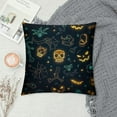 thumbnail image 2 of Throw Pillow Cover, Decorative Pillow Covers, Throw Pillow Case, Halloween Cartoon Bat Spider, Pillow Covers Decorative, Pillow Covers, 2 of 5
