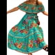 thumbnail image 3 of Vestido de Verano para Mujer, Estampado Floral, Hombros Descubiertos, Sin Mangas, Verde S, 3 of 8