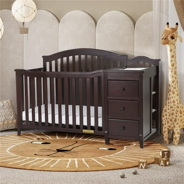 Kali II 4-in-1 Convertible Crib & Changer, Espresso