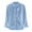 Blue, variant on Mens Shirts Long Sleeve Men's Baggy Solid Cotton Linen Long Sleeve Button Pocket Plus Size T Shirts