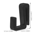 thumbnail image 2 of FONDOTIN 4Pcs Z Shaped Hooks For Hanging Coats And Wall Hanging Black Plastic, 2 of 8