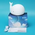thumbnail image 5 of LED Children Night Light Whale Lamp 7 Color USB Rechargeable Silicone Desk Decor Bedroom Room Lamp for Kids Baby Gift, 5 of 6