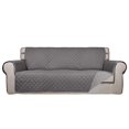thumbnail image 1 of Funda de sofá PureFit reversible acolchada resistente al agua, color gris, 1 of 7