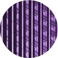 thumbnail image 1 of Ahgly Company Machine Washable Indoor Round Transitional Purple Area Rugs, 6' Round, 1 of 1