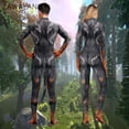 thumbnail image 4 of Traje de gato con estampado 3D de leopardo de Zawaland, disfraz de lobo para fiesta de Halloween, mono Zentai unisex con cola, traje de bondage, 4 of 5