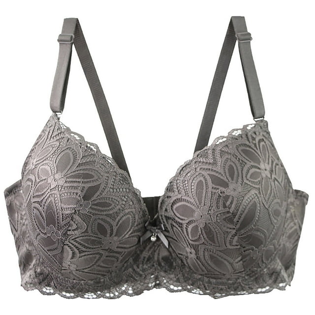 Lenpel Women's Plus Size Push up Bras Comfort Underwire Supportive Full Coverage Lace Bralettes Lifting Everyday Bras
