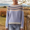 thumbnail image 2 of Bovemsi Womens Sweaters Pullover Fall Winter Casual Loose Long Sleeve Knitted Tops Cute Sweaters, 2 of 4