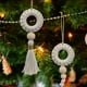 thumbnail image 5 of Ganfancp Pequeño Anillo Blanco Colgante Conjunto de Decoración Del Árbol de Navidad Material de Hilo de Algodón Pequeño Colgante de Decoración Del Árbol de Navidad Ofertas de La Semana 2*Dispositivos, 5 of 6