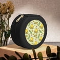 thumbnail image 6 of Fuzoiu Corn And Corn Oil Print Portable Jewelry Box,Round Mini Leather Travel Jewelry Case,Small Travel Jewelry Organizer,Jewelry Holder for Ring Necklace Earring for Women Girls-Black, 6 of 7
