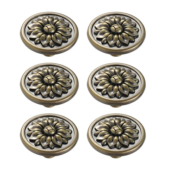 HIBIBUD 6Pcs Cabinet Knobs,Reflects Taste Knobs for Cabinets and Drawers,Timeless Classic Drawer Knobs