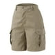 thumbnail image 4 of MKLEKYY Pijama Corto Para Mujer, Pantalones Cortos De Verano, Pantalones Cargo Con Bolsillos De Color Liso, Pantalones Casuales De Cintura Alta, 4 of 4