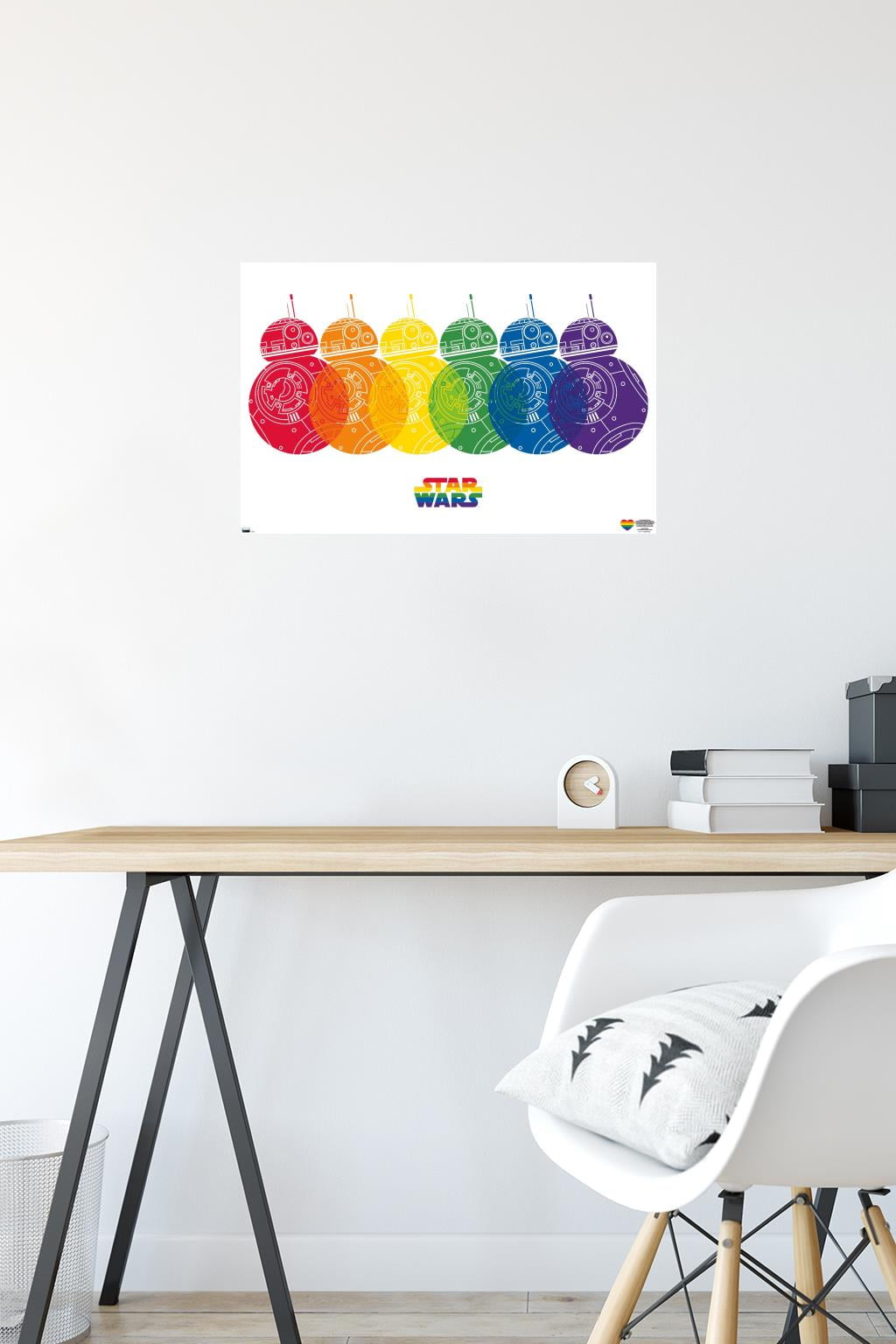 Star Wars: Saga - BB-8 Pride Wall Poster, 14.725" x 22.375"