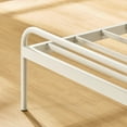 thumbnail image 4 of Mellow Maggie Metal Platform Bed with Upholstered Cushion Headboard, Sky Grey, King, 4 of 9
