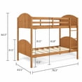 thumbnail image 6 of Mainstays Kids Twin-over-Twin Wood Bunk Bed, Natural Teak, 6 of 7