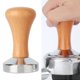 thumbnail image 1 of Mango de Madera Tamper de Café Espresso BLESIY Base Plana de Acero Inoxidable 51 mm Marrón Claro, 1 of 7
