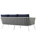 thumbnail image 4 of Afuera Living Aluminum Patio Sofa in White navy, 4 of 5