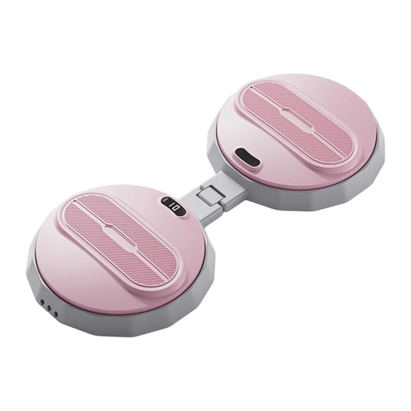 S SERENABLE Waist Twist Waist Twist Machine Quiet Equipment Non Slip Abdominal Training Folding Fitness Tool Home Gym Ab Machine Pink