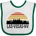thumbnail image 3 of Inktastic Las Vegas Nevada Skyline Retro Boys or Girls Baby Bib, 3 of 4