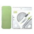 thumbnail image 2 of GROWTH TANK Kits de Géométrie Mathématique Règle 15cm 45 Degrés 60 Degrés Règle Triangulaire Boussole Dessin Dessin Vert Boîte Fermée, 2 of 9