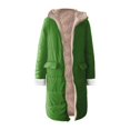 thumbnail image 5 of Women's Mid-Length Solid Color Winter Coat, Warm Hooded Long Sleeve Jacket with Soft Insulation, Knee-Length Casual Outerwear for Cold Weather, Classic Hood Daily Wear Parka Green L, 5 of 5