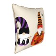thumbnail image 2 of Haiem Halloween Gnomes1 Print Velvet Soft Solid Decorative Square Throw Pillow Covers Set with Elegant Piping Christmas Cushion Case for Sofa Bedroom Car-18"x18", 2 of 8