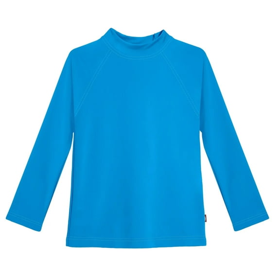 Girls Recycled Nylon UPF 50 Long Sleeve Rashguard | Turquoise