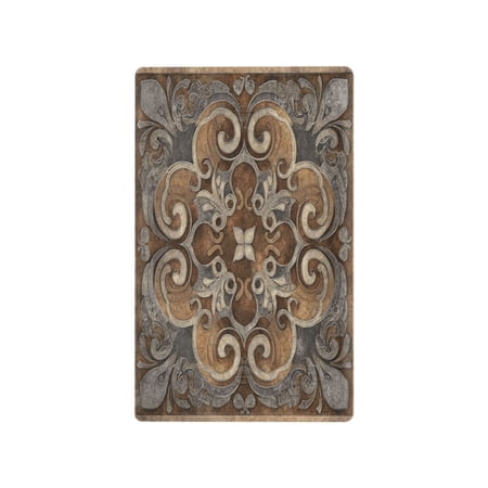 IAUYY Retardant PC Material Unused Outlet Cover Switch Plate Covers Easy DIY Installation with Screws Light Switch Cover Plate Antique Stone Decorative Elements
