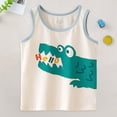 thumbnail image 2 of NIEWTR Kids Tank Tops for Boys Toddler 0-24M 2T 3T 4T 5T 6T Sleeveless T-Shirts Casual Loose Tees for Beach Vacation Summer Sleeveless Vests(B-Green,140.00), 2 of 5