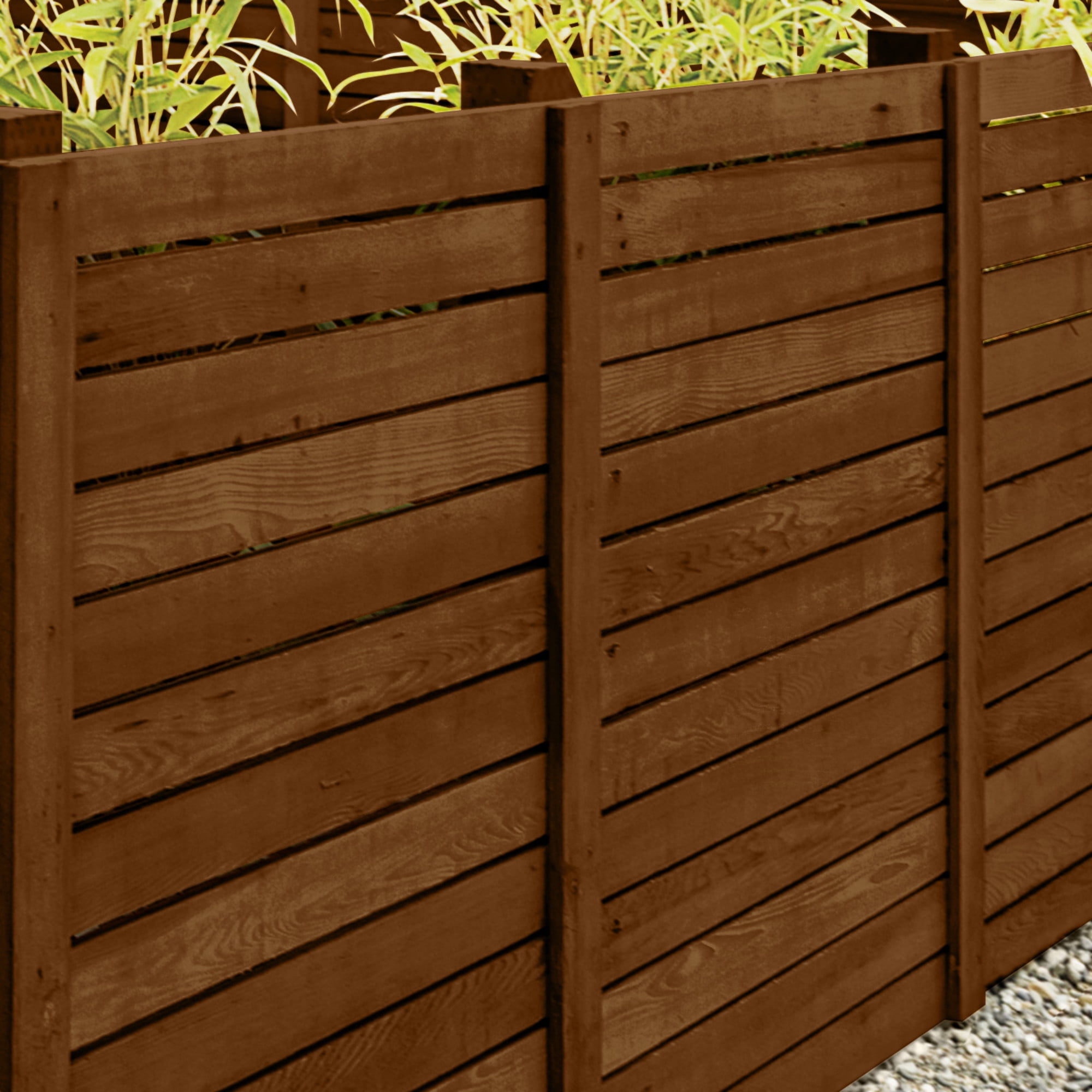 Olympic Elite 1 Gallon ST-2006 Chestnut Brown Semi-Transparent Exterior Wood Stain and Sealer in One Low VOC