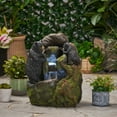 thumbnail image 2 of Christopher Knight Home Brookdale Outdoor Tier Bear Fountain 2 by, 2 of 5