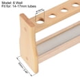 thumbnail image 3 of Soporte de tubos de ensayo de madera con 6 pozos para tubo de centrifugado de 10ml, 3 of 5