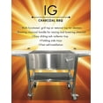 thumbnail image 3 of IG Charcoal BBQ Stainless Steel Charcoal Grill in Gray, 3 of 6