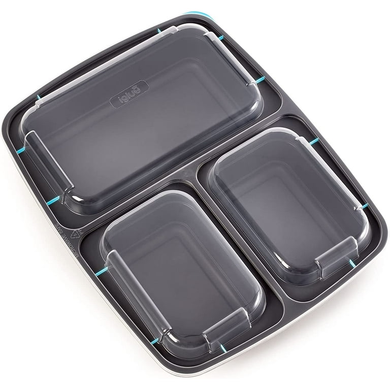 Igluu Meal Prep Food Containers 1 Compartment 10 Pc BPA Free Reusable Lunch  Box