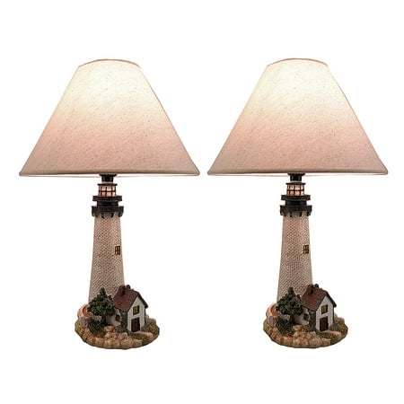 House On The S Decorative Lighthouse Table Lamp Set Of 2