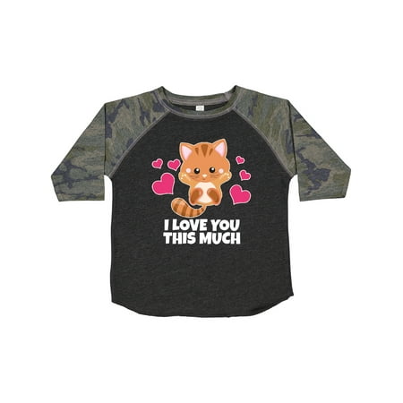 

Inktastic I Love You This Much Kitten Gift Toddler Boy or Toddler Girl T-Shirt