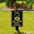 thumbnail image 4 of C-craft Akita Guard Dog on Duty Yard Sign for Enhanced Security, 4 of 4