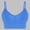 🔥 Blue, variant on No Underwire Womens Bras No Underwire Full Support Seamless Ribbed Beauty-Back Sports Bra Wireless Shockproof Design Breathable Stretch Fabric Removable Pads Cross-Back Support for Yoga