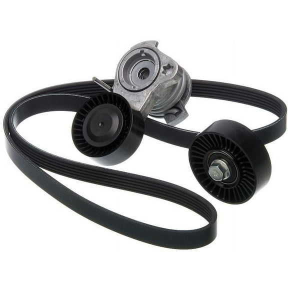 Serpentine Belt Drive Component Kit - Compatible with 2009 - 2010 BMW 528i xDrive 3.0L 6-Cylinder GAS