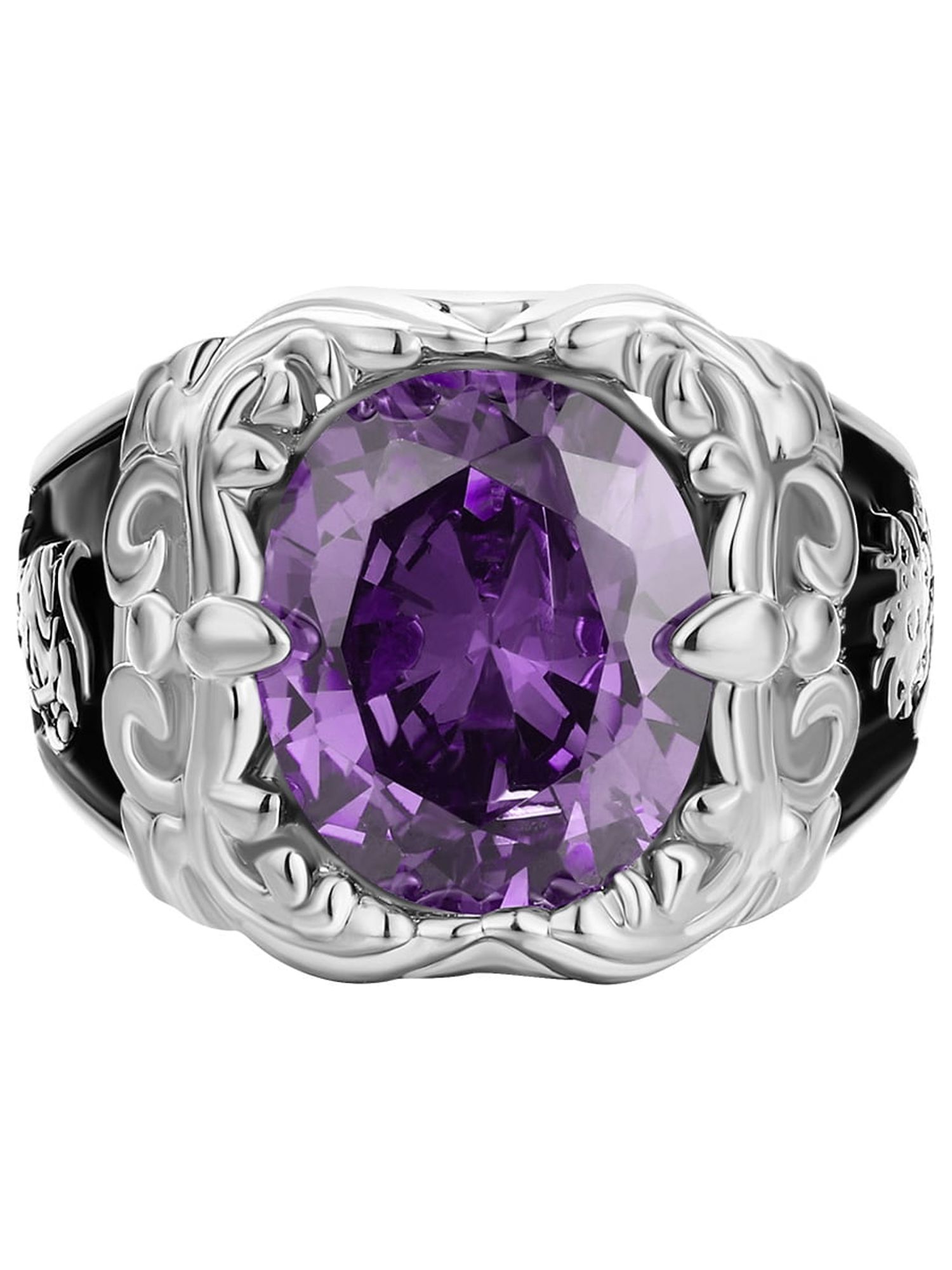 Order Now for 2025 Graduation, Freestyle Unisex Art Nouveau Vintage Birthstone Class Ring, Personalized, High School or College