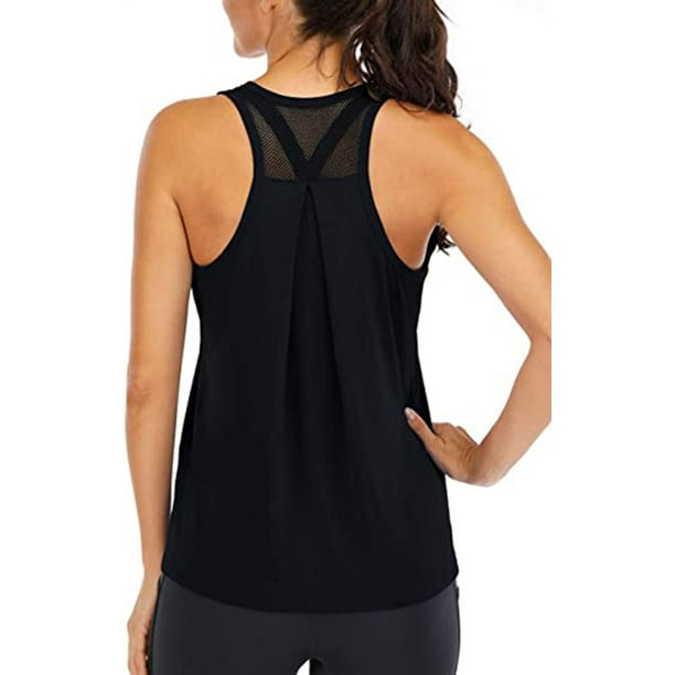 Women's Workout Racerback Tank Tops Loose Fit Sleeveless Athletic