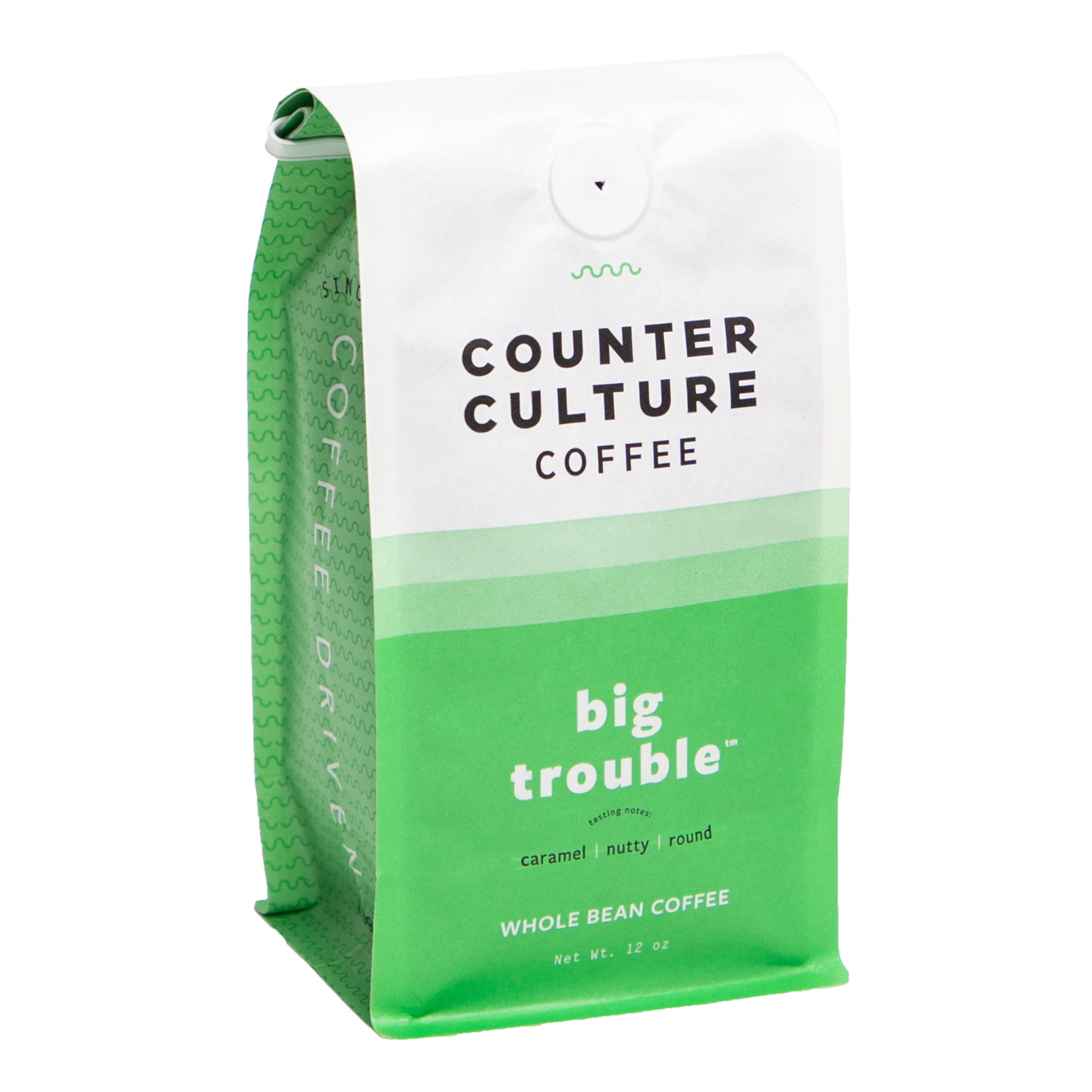 Counter Culture Coffee Big Trouble Blend, Medium Dark Roast, Whole Bean Coffee, 12 oz