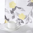 thumbnail image 3 of Kitchen Curtains for Windows Linen Textured Window Curtains for Bedroom Rod Pocket Window Treatments for Living Room, 26" X45", Yellow, 1 pc, 3 of 7
