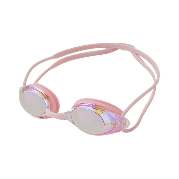 Gafas de Natación Gafas de Vista Amplia Protección Ocular para Hombres, Mujeres, Gafas de Natación Gafas de Natación Antivaho para Bucear en Interiore Rosa