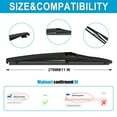 thumbnail image 4 of 11" Rear Wiper Blades Replacement For Chevrolet HHR 2006-2011 Hyundai Accent 2012-2022 Kona 2018-2023 BACK Windshield Wiper Blades, 4 of 9