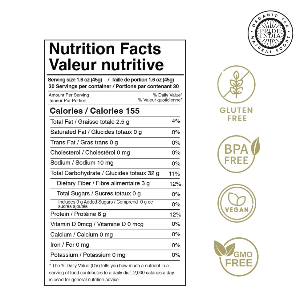 Pride of India - Pack of 6 - Royal Bolivian Red Quinoa, 3 lbs Jar, Protein Rich, Gluten Free Quinoa Whole Grain