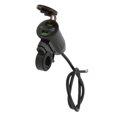 thumbnail image 5 of Ouitble Enchufe de Cargador USB Dual, Adaptador de Cargador de Coche de Carga rápida QC3.0 Dual USB Negro con Pantalla de Voltaje para Motocicleta, 5 of 5