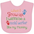 thumbnail image 3 of Inktastic Social Worker Like Mommy Boys or Girls Baby Bib, 3 of 4