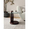 thumbnail image 2 of Manhattan Comfort Artesia Modern End Table with Solid Wood Base - Dark Walnut, 2 of 2